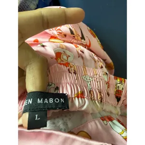 karen Mabon Pink Nutcracker Ballet Christmas Satin Pajama Pants size L thumbnail 10