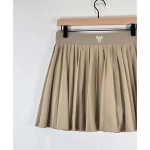 Aritzia TnAction Womens Skort Khaki Mini Pleated Tennis Skirt Pickleball Medium thumbnail 7