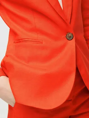 NWT J.Crew Parke Blazer in Brilliant Sunset Stretch Linen Single Button Jacket 0 thumbnail 2