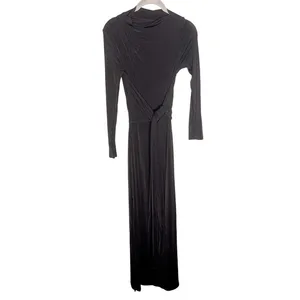Free People x Significant Other Sabine Dress Size‎ 4 Black Jersey Mockneck thumbnail 5