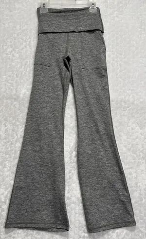 AERIE OFFLINE The Hugger High Waisted Foldover Flare Legging Yoga Pants Sz XS thumbnail 1