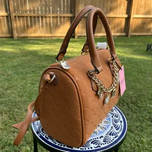 NWT Juicy Couture Suede Satchel with Charm Chain thumbnail 2