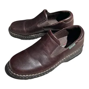 Eastland Newport Womens 10W Dark Brown Leather Slip On Clogs Shoes Granola Girl thumbnail 1