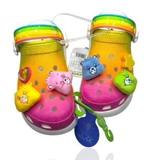 M 5 / W 7 - RARE Crocs Care Bears Clog‎ Multicolor Light Up Brand New thumbnail 1