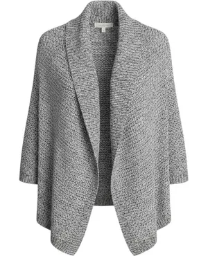 Lou & Grey Cardigan Sweater‎ Womens Small Grey Open Front Chunky Knit Excellent thumbnail 1