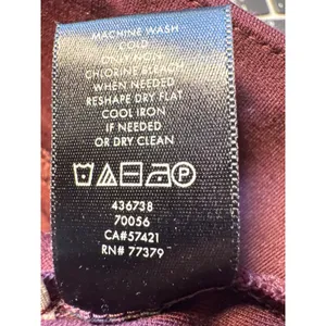 Ann Taylor Burgundy Pants Size 6 Career Work Office Side Zip‎ thumbnail 5