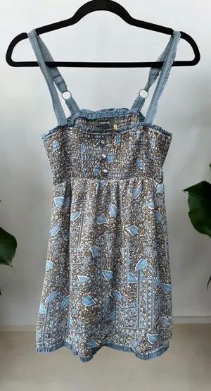 Theme Smocked Flowy Tank Top Large thumbnail 1