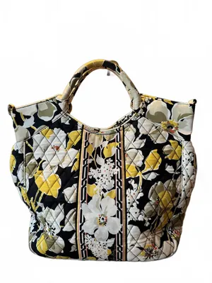 Vera Bradley Quilted Floral Tote Bag with Top Handles thumbnail 2
