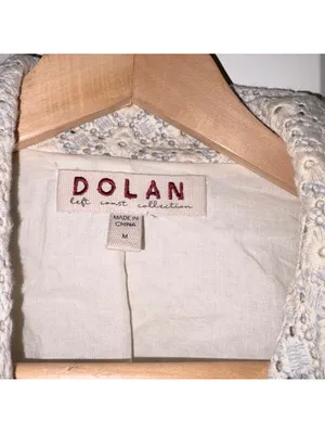 Dolan $158 Woman’s M Left Coast Collection “Rossi” Eyelet Lace Moto zip jacket thumbnail 4
