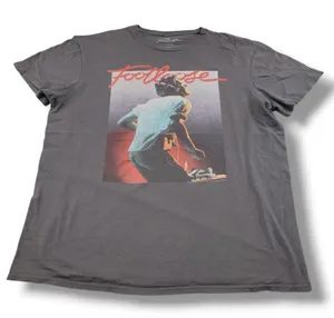 Footloose Shirt Size Large Lg Kevin Bacon Graphic Print T-Shirt Graphic Tee Gray Unisex T-shirt thumbnail 1