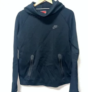Nike Tech Black Cowl‎ Neck Sweater Turtleneck Design Women Size XL thumbnail 1