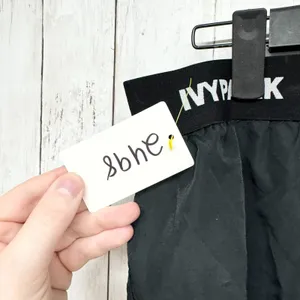 Ivy‎ Park Short Women Size Large Black Athletic Elastic Waist Logo Shorts Casual thumbnail 7
