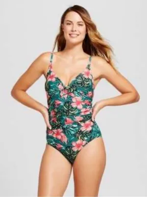 Merona Tropical One Piece Swimsuit thumbnail 1
