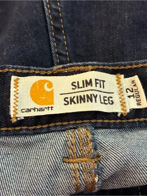 Carhartt Layton Skinny Leg Jeans Stretch Slim Fit Dark Wash 12 thumbnail 6