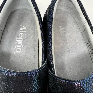 Alegria Lauryn LAU-302 Womens 38 8-8.5 Cosmos Blue Metallic Leather Clogs thumbnail 7