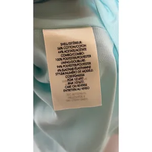 Alice + Olivia baby blue mini puff sleeve baby doll dress sz 6 thumbnail 7