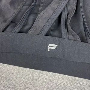 Fabletics Sports Bra Womens Medium Black Strappy Crossback Pullover Stretch thumbnail 3