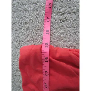 NWT Express Strapless Dress Medium Coral Striped‎ Ruched Summer Sun Dress thumbnail 3