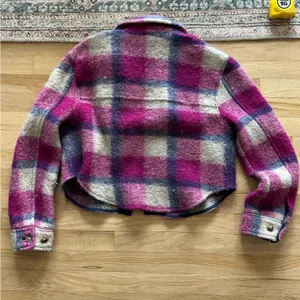 Aritzia the Ganna Wilfred free Pink Wool Plaid Cropped Jacket boxy small thumbnail 6