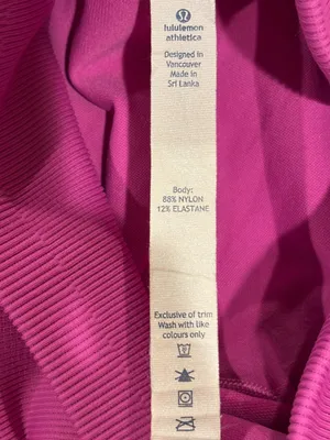 Lululemon Zone In Seamless High Rise Compression Crop Leggings Pink Size 6 thumbnail 2
