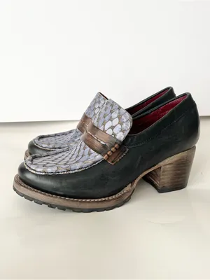 Freebird by Steven Bristol leather chunky Loafers 7 thumbnail 4