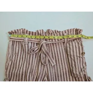 Free People FP One Harriet Striped Paperbag Boho Peasant Shorts Western Sz Med thumbnail 4