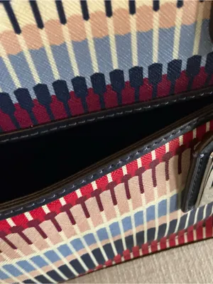 Ralph Lauren Lindley Alissa women’s shoulder bag tote purse multi striped thumbnail 12
