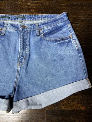 Wild Fable Highest Rise Mom Shorts Denim with Happy Embroidery Size 16 / 33R thumbnail 4