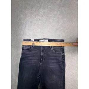 Frank & Eileen Jeans Women 29 Derry High Rise Made in USA Gray Wash Raw Hem EUC thumbnail 11