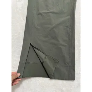 Lululemon Women's Green Stretch Woven Wide Leg High Rise Pants Size Medium thumbnail 10