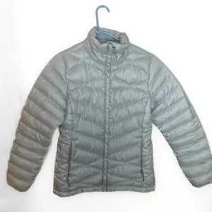 The North Face Silver Gray Down Puffer Coat Winter Jacket Small thumbnail 1