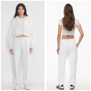 Aritzia TNA Cozy Fleece Mega Sweatpants Size Small White Jogger thumbnail 14