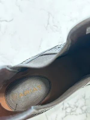 Ariat Brown Leather Womens Versant Leather Stacked Heel Ankle Boots Size 9.5‎ thumbnail 4