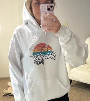 Volleyball tournament hoodie White Size M thumbnail 1
