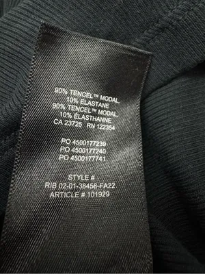 Aritzia Sunday Best Ribbed Black Long Sleeve Top Women’s Small thumbnail 3