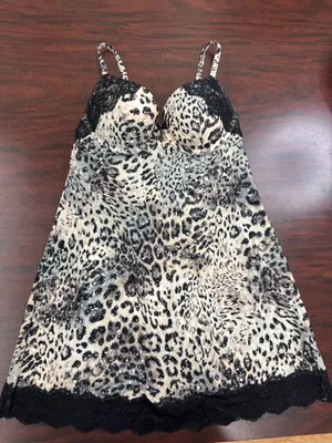 NWT Victoria’s Secret Leopard Print Lingerie Slip Size 34B thumbnail 1