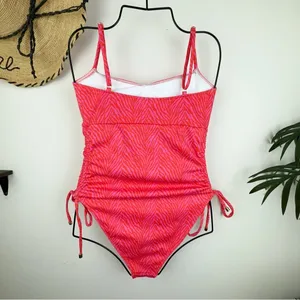 Charlie Holiday Isidora One Piece Swimwear Pink Zebra Swimsuit Size Small thumbnail 4