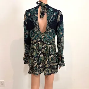 Free People XS Lady Luck floral paisley bell sleeve tunic dress TLS1 3479 thumbnail 10