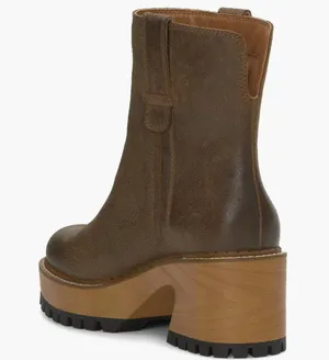 NEW LUCKY BRAND Rhoslyn Lug Sole Platform Bootie Color: Bark Wxysud thumbnail 2