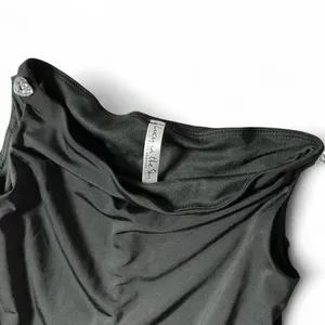 Lucy in the Sky Womens‎ Black Ruched Cowl Neck Sleeveless Top Rhinestone Size S thumbnail 2