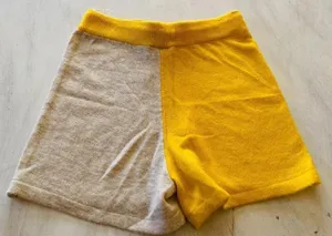 Anthropologie Lea Color blocked Knit Lounge Shorts Size Large NWOT $118 thumbnail 1
