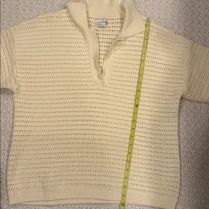 Urban Revivo Womens Xs Blouse Embroidery Cream Color thumbnail 3