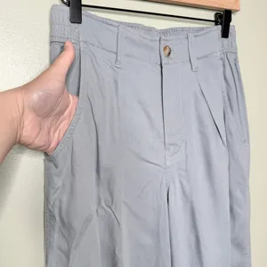 Madewell The Petite Neale Straight Leg‎ Pants Drapeweave Overcast Blue 4 Petite thumbnail 9