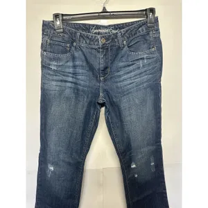 American Eagle Distressed Jeans Women’s Size 12 34x31.5 thumbnail 3