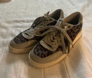 Coconuts by Matisse Leopard Print Brown and Tan Sneakers thumbnail 1