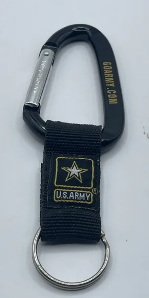 Army Veteran Hooah‎ Embroidered Key Chain Key Ring thumbnail 1
