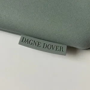 Dagne Dover Pouch Neoprene Sage Green Small Zippered Travel Pouch thumbnail 5
