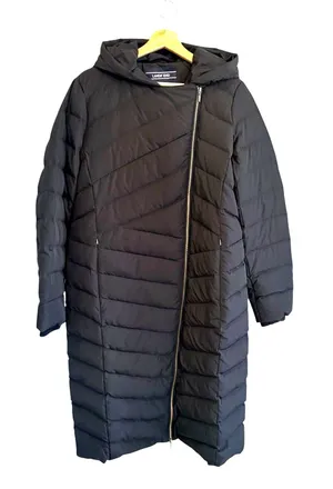 Lands End Womens 600 Fill Down Puffer Coat Size M Black Insulated Hyper Dry NWT thumbnail 1