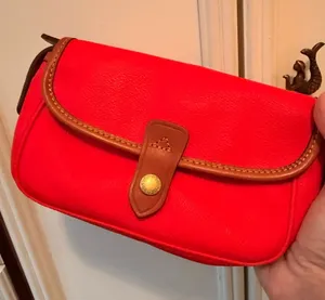 Dooney & Bourke Crossbody Bag Women Small Red Pebbled Leather Vintage Classic thumbnail 1