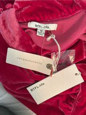 Anthropologie BTFL-Life Cowl Neck in Magenta thumbnail 4